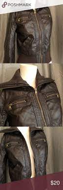 Bb Winter Faux Leather Jacket Great Condition Bb Winter Jackets Coats Leather Jacket Faux Leather Jackets Fashion