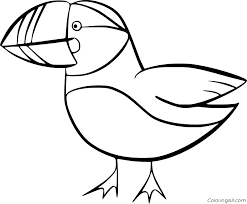 Help the puffin find the pond maze. Puffin Coloring Pages Coloringall