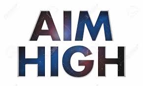 Aim high inspires through a variety of unique experiences, attracting the most talented individuals and educating them on amazing career opportunities. Aim High Goal Vision Mission Space Words 3d Render Illustration Stock Photo Picture And Royalty Free Image Image 102284184