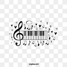 أبيض وأسود نوتة موسيقية بيانو الموسيقى الأطفال خلاق png وملف psd للتحميل مجانا music festival poster black and white cartoon cool background music