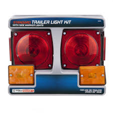 Overall, these trailer lights are surely going to pay off as they can not only connect to your existing wires without a problem but also serve as running, brake or turn signal and a side marker. Towsmart Standard Trailer Light Kit With Side Marker Lights At Menards