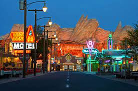 Radiator Springs Night Cars Land Disneyland Disneyland Pictures Disney California