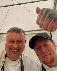 Here at FlavourfestSw with Kit Harris Chef first dem done