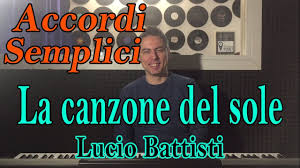 Gli accordi di chitarra presenti in questa canzone sono: 7 La Canzone Del Sole Lucio Battisti Tutorial Pianoforte Accordi Facili Da Imparare Youtube