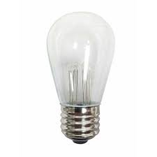 12v Clear Bistro Lamp Led Medium Base Led Bk S14 1 12 Fits Bk E26 Light Strings Landscapelightingproducts Com