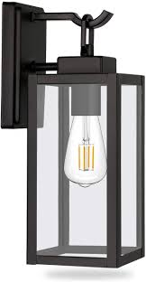 Sconce lights for bedrooms, bathrooms and more. Amazon Com Outdoor Wall Lantern Exterior Porch Light Matte Black Wall Sconce Lighting Fixtures Architectural Fixture With Clear Glass Shade Etl Listed For Entryway Front Door Doorway Home Improvement
