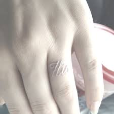 White Tattoo Ring Finger Tattoos Ring Tattoos Wedding Ring Finger Tattoos
