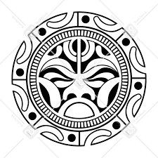 Polynesian maori design showing a autentic parade of symbols from both tattoing art standards, by miguel san roman. Polynesian Circle Tattoo Circle Tattoo Polynesian Tattoo Designs Tiki Tattoo