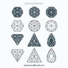 Download Geometric Diamond Collection For Free Geometric Diamond Geometric Diamond Design Diamond Drawing