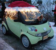 20% off your lowe's advantage card purchase: Port Perry Parade Smart Car Decorated For The Parade Love It Christmas Car Decorations Car Decor Christmas Car