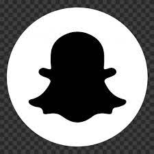 Round Snapchat Logo Icon Ghost Black And White Png Snapchat Logo Logo Icons Black And White