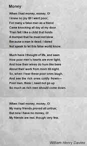 What is the boy now, who has lost his ball. Money Poem By William Henry Davies Poem Hunter