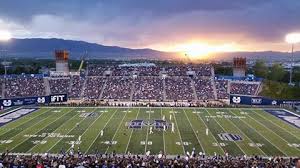 Brilliant Sunset Over Maverik Stadium 3 September 2015