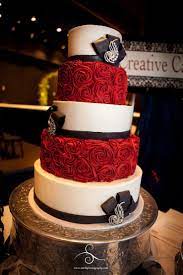 Rosette Wedding Cake Round Wedding Cakes Rosette Cake Wedding Wedding Cake Red Beautiful Wedding Cakes