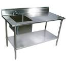 Stainless Steel Work Tables with Undershelves