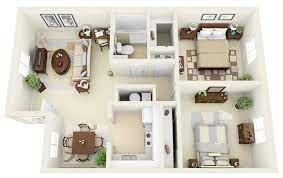 Natural light are obviously key to this particular two bedroom design. Thoughtskoto