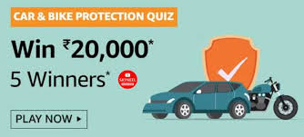 Buying a new bike is oftentimes an expensive purchase. Amazon Car Bike Protection Quiz Answers Win Rs 20 000 5 Winners