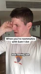 Pls follow me for more funny vids!… #roommate #roommates #samiam #greeneggs  #funnysketch #comedysketch #funnyvideos #explorepage #comedy