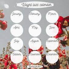 This cute printable monthly weight loss tracker is a trusty companion on your personal weight loss journey in 2021! Pin On Weight Loss Calendars