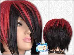 Red And Black Hair Edgy Short Hair Short Thin Hair Short Hair Styles