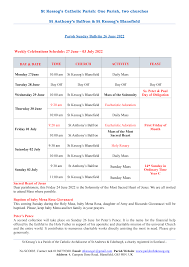 26.06.22 Parish Sunday Bulletin