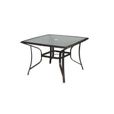 Hampton Bay Altamira 44 In Square Patio Dining Table Dy9976 T At The Home Depot Patio Dining Table Glass Top Dining Table Home Decor Shelves