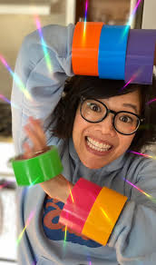 Kids these days — so spoiled! They get colored tape. Back in the day we had  to use markers to color our tape! 🤨