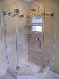 Angled Shower Ideas Shift The Focus Of Your Small Bathroom Designs To A More Architectural Corner Shower Corner Shower Enclosures Bathroom Floor Plans