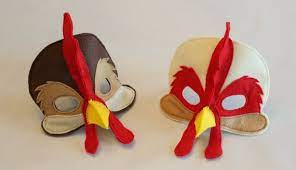 50 karneval basteln bastelvorlagen zum ausdrucken kostenlos bastelideen & bastelanleitungen gratis online downloaden. Ozzy And Leonard Rooster Mask For Pretend Play Masken Basteln Karneval Basteln Huhn Kostume