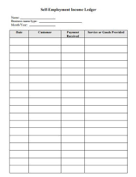 The ledger accounts are balanced and closed after all transactions occurred during have been posted therein. 10 Self Employment Ledger Samples Templates In Pdf