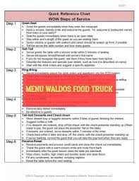 Menu Waldos Food Truck Menu Waldos Food Truck Reference Chart Dinner Recipes Party Seating