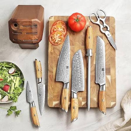 XINZUO Lan Series 73-Layer Damascus Boning Knife 