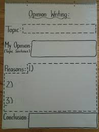 Opinion Writing Chart Opinion Writing