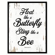Float Like A Butterfly Sting Like A Bee перевод Pin On Words