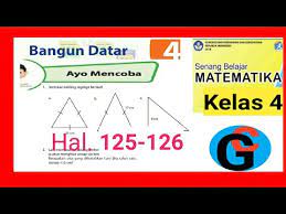 Kunci jawaban matematika kelas 5 hal 125. Jawaban Matematika Kelas 4 Sd Hal 125 126 Ayo Mencoba Bangun Datar Keliling Segitiga Youtube