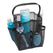 Mesh Storage Shower Caddy For Dorm Room Easy To Wash Doesn T Rust Easy To Pack 6 X 6 Water Drains Out Of It Shower Caddy Dorm Shower Caddy Interdesign