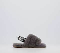 These are not going to everybody favorite but i love. Ugg Fluff Yeah Slide Infant Slippers Charcoal Unisex