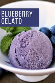 Blueberry Gelato Gelato Homeade Ice Cream Homemade Ice Cream