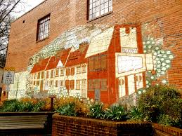 Never heard of this brand of paint but i do like the aged finish and graphic. Ellicott City Md Cool And Upcycled Mill Town Getaway Mavens
