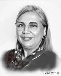 Aracely Aguirre, proyección social UNASA  #libroyexposicion100personajessantanecos #proyectopincelescelestes  #revistaculturalladiaspora #santaana #santaanacultural  #estudiopararetratoaloleo #elsalvador🇸🇻 #carboncillo