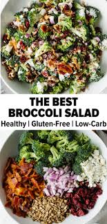 Easy Healthy Broccoli Salad Recipe Best Broccoli Salad Recipe Broccoli Salad Recipe Healthy Recipes