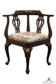 Ethan Allen Georgian Court Corner Chair 11 9235 Vintage 225 Finish Corner Chair Chair Georgian Court