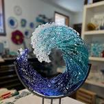 Fused Glass Ocean Waves