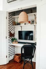 It might all be junk to you, but you might be just because you are turning it into an office doesn't mean you need to forego its natural talents. Cloffice Closet Turned Into An Office Small Space Hack Nesting With Grace