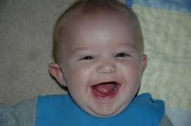 Baby's first laugh might be inspired by something as simple as seeing a favorite toy, pet or person (that would be you, mom and dad). Why Do Babies Laugh Owlcation