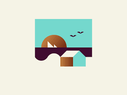 Beach Scene Beach Scenes Scene Design Logo Design