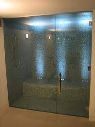 There is a reason for the bucket of cold water next to you. Fast Steam Shower Room Install