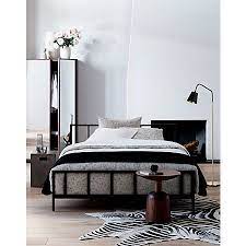 Alchemy Matte Black Queen Bed Reviews Cb2 Black Bedding Modern Bedroom Furniture Black King Bed