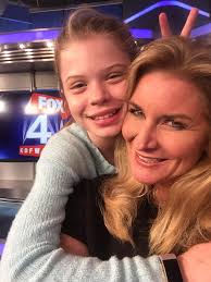 Take your daughter to work night!! My 10 y/o hanging out in the studio  during FOX 4 News!