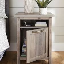 Living room farmhouse end tables. Industrial Nightstand For Living Room And Bedroom Upgrade Nightstand With Drawers Bed Side Table With Rustic Manufacture Wood Top And Black Metal Frame Winhome Farmhouse End Table Bedroom Furniture Home Kitchen